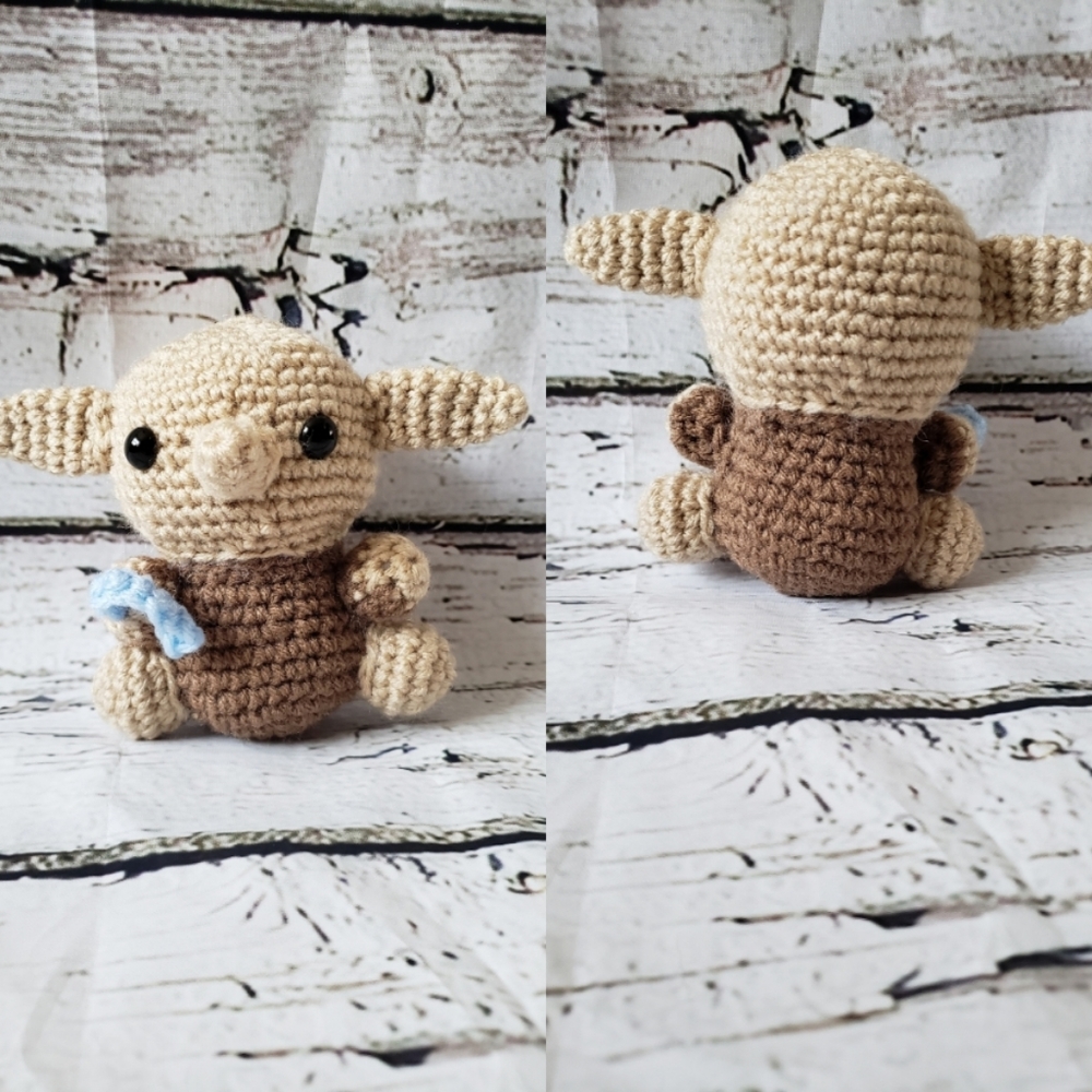 Crochet Chibi Dobby Amigurumi - Picture 2 of 8